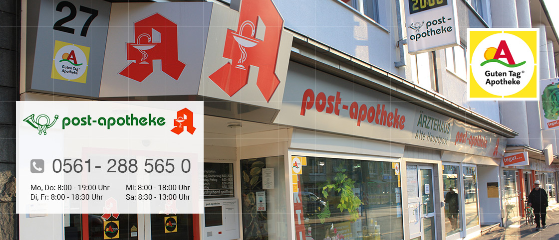 Öffnungszeiten der Post Apotheke in Kassel